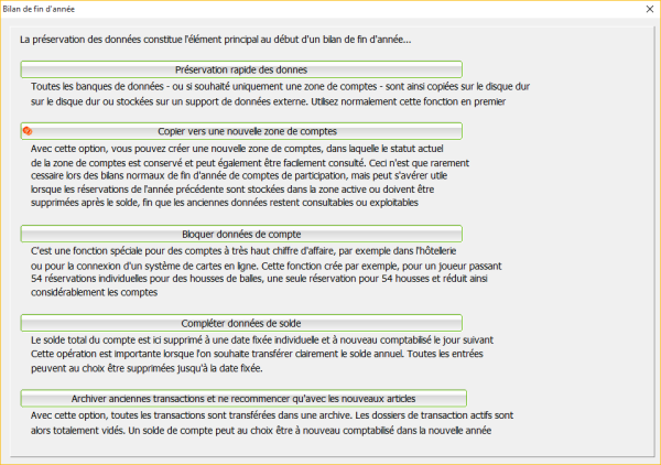 Cloture Annuelle Pccaddie